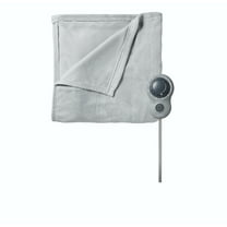 Sunbeam Electric Blanket, Twin (62" x 84"), 10 Heat Levels, Gray Violet
