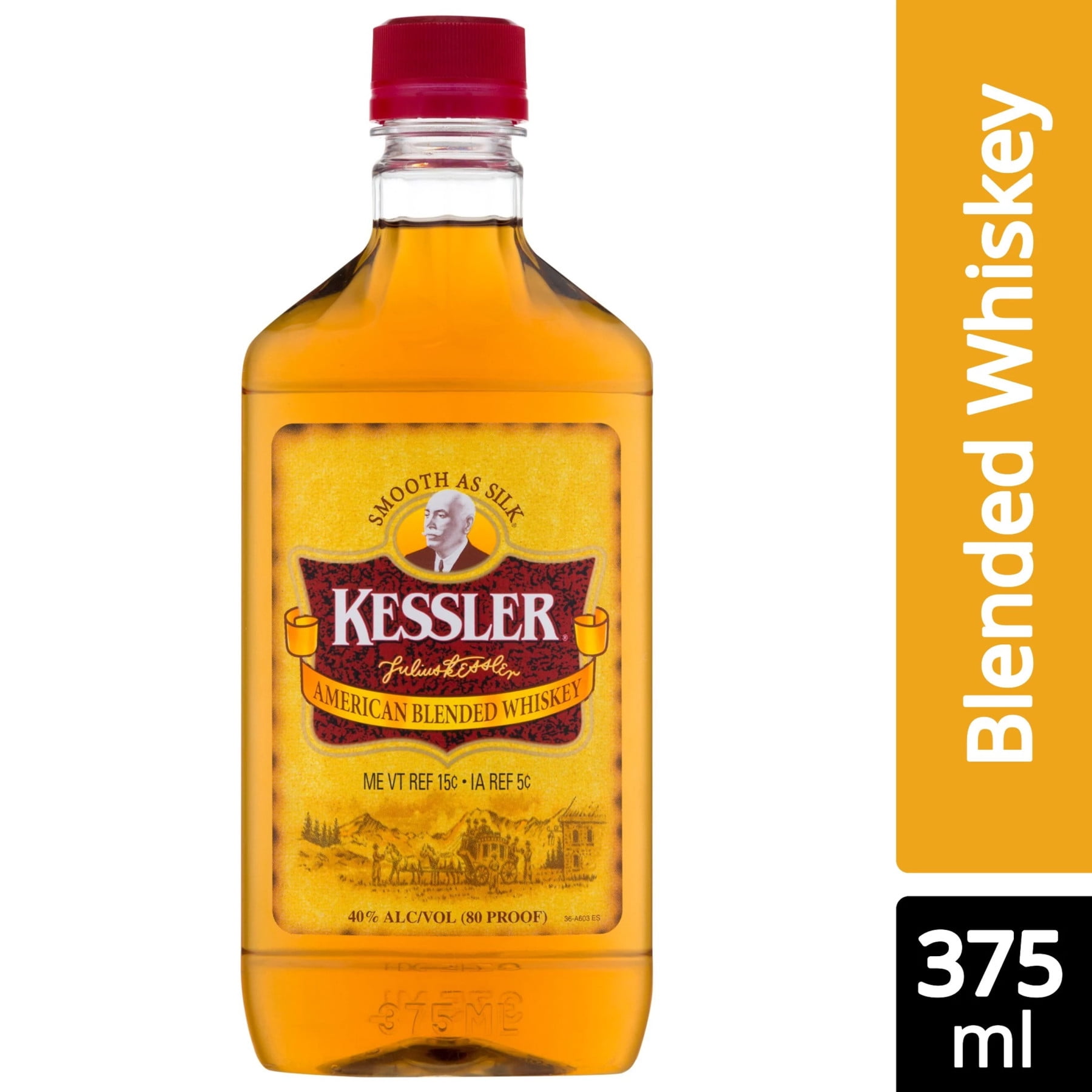 Kessler Blended American Whiskey, 375 ml PET Bottle, ABV 40.00%