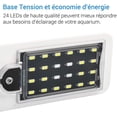 thumbnail image 3 of Lámpara LED ultrapequeña para acuarios pequeños, mini luces de abrazadera para acuario con 24 LED blancos para acuarios grandes de 30-40 cm, 10 W (blanco) Rojo Verde, 3 of 5