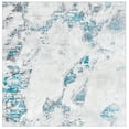 thumbnail image 2 of SAFAVIEH Amelia Ashley Abstract Area Rug, Gray/Turquoise, 3' x 3' Square, 2 of 10