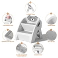 thumbnail image 6 of Soluxeo Step Stool for Toddlers, Foldable Two-Step Stool Featuring a Non-Slip Design and a Handle, Suitable for Various Uses in The Bathroom, Kitchen, Bedroom, 6 of 8