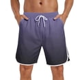 thumbnail image 2 of WIZUTIZ Mens Swim Trunks 9 Inch with Mesh Liner Quick Dry Bathing Suits Beach Vacation Swimsuit Board Shorts, 2 of 5