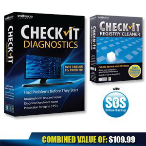 Checkit Diagnostics Registry Cleaner with SOS Backup - System Essentials Suite CD-ROM (Best Pc Backup Program)