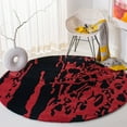 thumbnail image 2 of SAFAVIEH Soho Alura Abstract Wool Area Rug, Black/Red, 2' x 3', 2 of 8