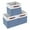 Blue, variant on Unique Bargains Storage Cube Fabric Storage Bin with Handles Gray 11.8*11.8*11.8in