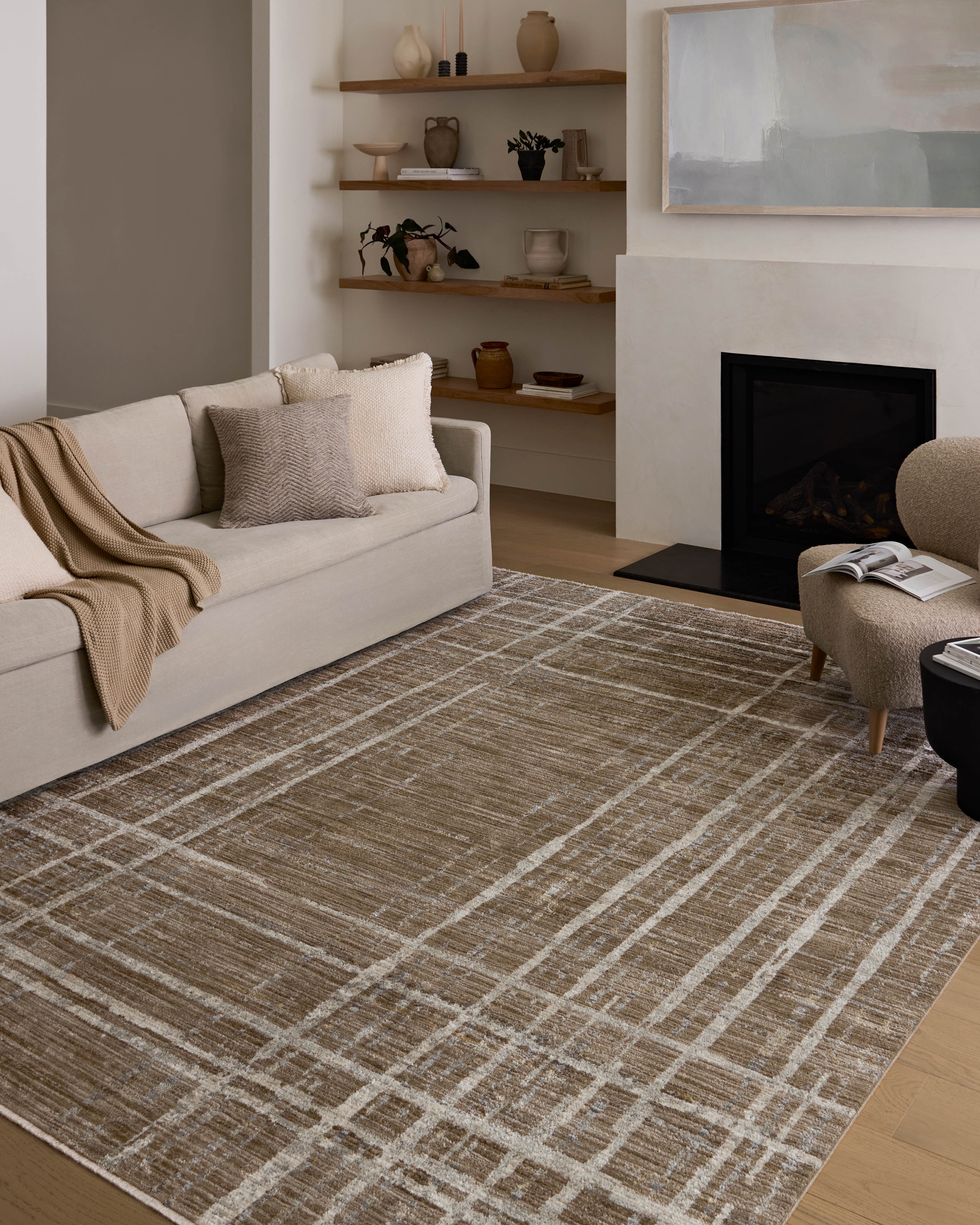 Loloi Wade Brown / Stone 11'-6" x 15'-7" Area Rug