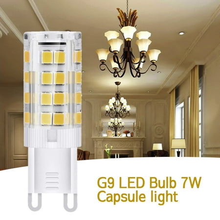 

Keyohome G9 7W LED Dimmable Halogen Capsule Bulb Replace Warm White Light Lamp AC220-240V