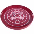 thumbnail image 1 of Benzara BM158320 2 x 22,1 x 22,1 Po Plateau de Service Laqué Rond Frappant&44; Rouge, 1 of 1