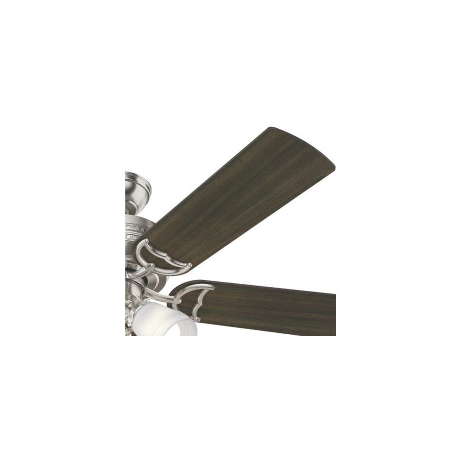 Fairhaven 52 In Indoor Brushed Nickel Ceiling Fan With Light Kit