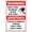 Warning Sign 3, variant on Warning Sign Audio & Video Surveillance on Duty at All Times Advertencia - 8"x12" Sign, Bilingual Surveillance Decor for Home Business Indoor Outdoor