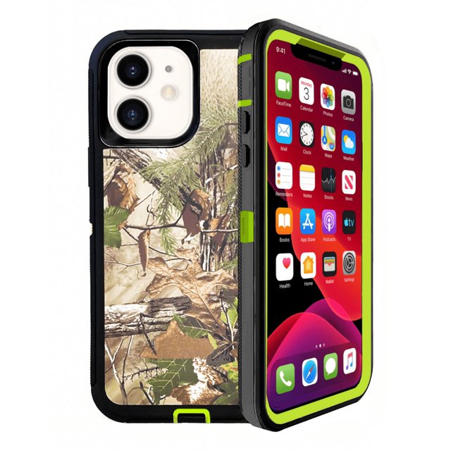 Entronix Funda Resistente para iPhone 11, Cubierta Resistente a Prueba de Golpes de Triple Capa con Protección contra Caídas, Camuflaje