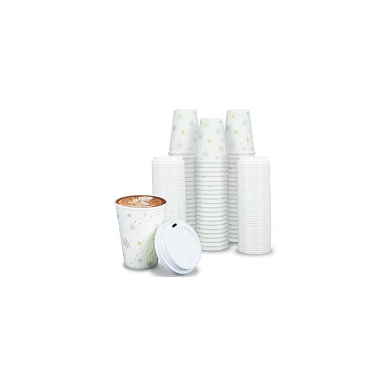 Weaved Rippled 3 Ply Paper Cups Disposable Tea Coffee Hot Drinks Insulated 