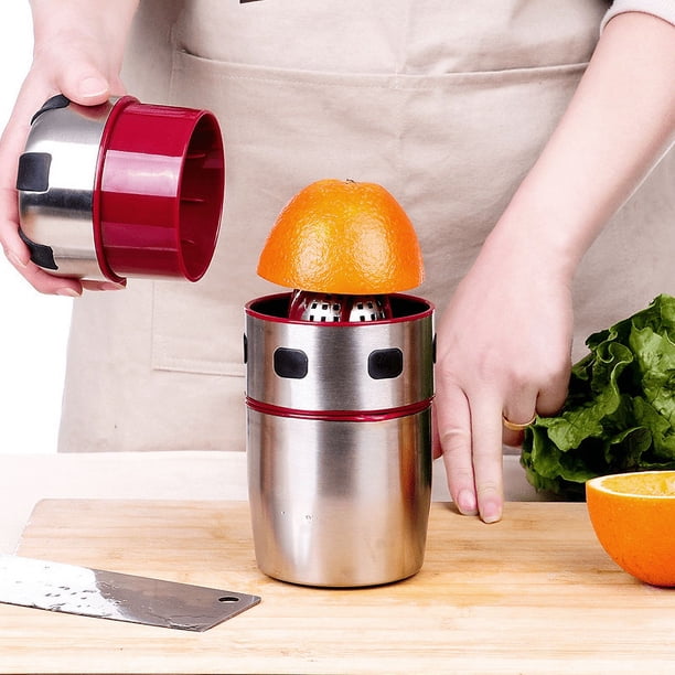Exprimidor manual de frutas, mini taza de jugo para el hogar, dormitorio de estudiantes, exprimidor de limón de dibujos animados