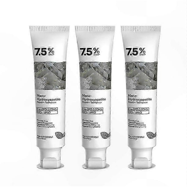 Nano-Hydroxyapatite Toothpaste for Sensitive Teeth, Deep Cleaning, 120g Tube, Pack of 1/2/3 Pieces