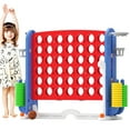 thumbnail image 4 of XJD Jumbo 4-to-Score Giant Game Set 4-in-a-Row Connect Game for Adults Kids Family Fun Height Adjustable w/ Golf Set, Blue, 4 of 9