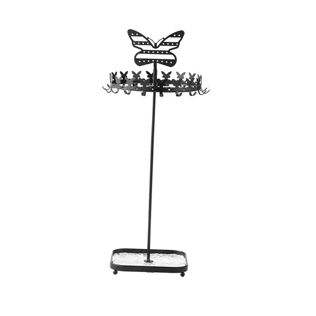 KLKCMS Jewelry Organizer Display Jewelry Display Rack for Necklaces Bracelets Shops Black