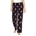 thumbnail image 1 of Fotbe Poodle Dog Pantalones de Pijama para Mujer, Pantalones de Dormir, Pantalones Pj con Cordón y Bolsillos-3X-Large, 1 of 6