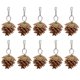 thumbnail image 1 of CAIROYAR Juguetes para masticar loros con forma de piña natural, accesorios para jaulas de pájaros, mordedores para loros, 1 of 7