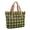 Yellow and Black Checkered Pattern, variant on Yellow and Black Checkered Pattern Large Tote Bag for Women, Polyester Roomy Work Tote with Pockets and Zipper, Lightweight Gifts Ideas for Work School Gym