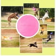 thumbnail image 4 of Discos voladores de entrenamiento de silicona para perros, juguete interactivo para perros, juguete duradero para buscar Rosa 18cm, 4 of 9
