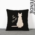 thumbnail image 4 of 17" Funda De Almohadón de de Gato para Hogar Fiesta Partido de Sofá Decoración 44 x 44cm Zulema Cojín, 4 of 4