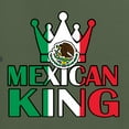 thumbnail image 5 of Wild Bobby Mexican King Latin Pride Men Premium Tri Blend Tee, Military Green, Small, 5 of 5