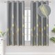 thumbnail image 1 of Cortinas opacas Estelar Textiler, color dorado, hoja de palma, color gris, 130 x 160 cm, 1 of 9