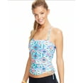 thumbnail image 2 of Hula Honey MULTI Junior's Printed Bandeau Tankini Swim Top, US Small, 2 of 2