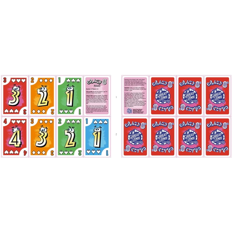 8 in 1 Tin of Kids Classic Card Games Featuring Family Favorites