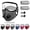 D, variant on Reusable Carbon Filter Dust Mask with Eye Protection Goggles and Washable Face Covering for Cycling