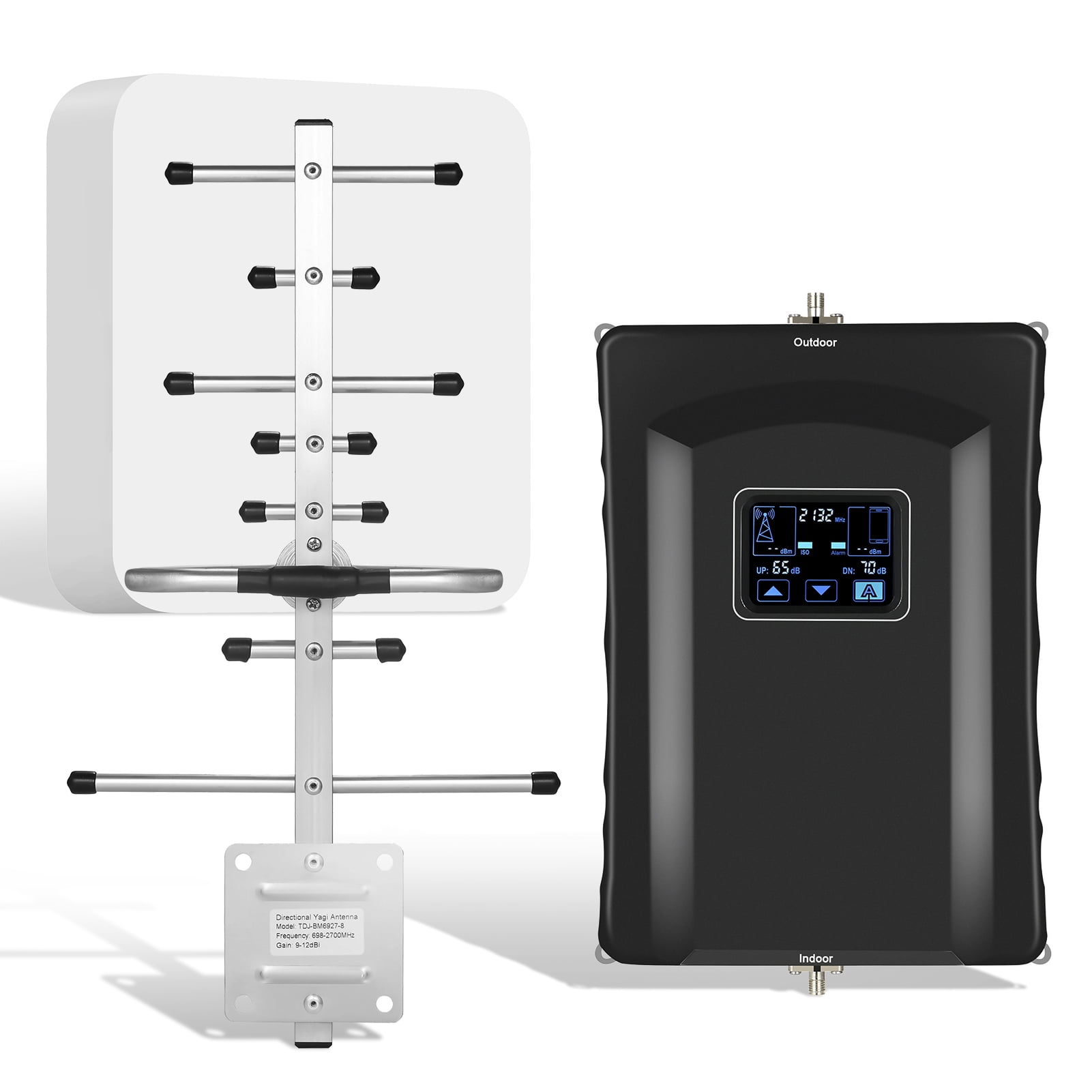 Cell Phone Signal Booster for Home,Up to 5000 Sq ft Black,Cell Phone Booster for Band 66/2/4/5/12/17/13/25,Boosts 5G 4G LTE for Verizon AT&T T-Mobile All U.S. Carriers, FCC Approved