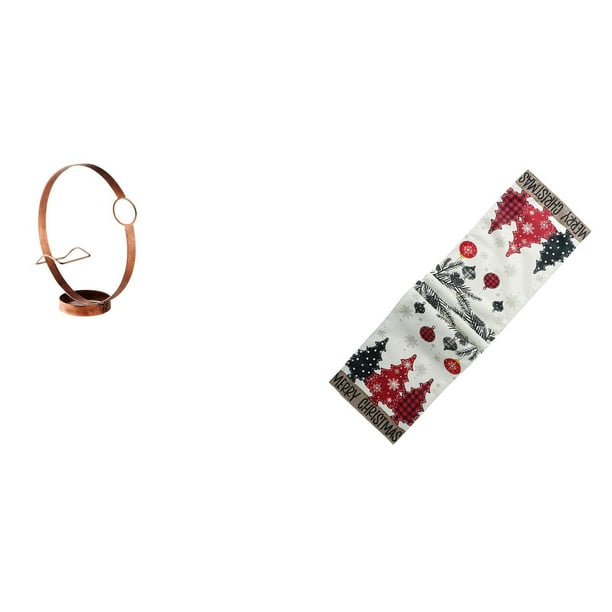 Estante De Hierro Para Botellas De Vino, Para Mesa Navideña, Cómoda, Bufanda, De Temporada, De Invierno, Reutilizable, Para árbol De Navidad, Mantel Para Armario, Mesa De Centro Festiva,
