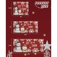 thumbnail image 6 of Christmas Garage Door Banner Cover 6 x 13 ft, Christmas Snowman Rustic Red Wood Grain Christmas Garage Door Decorations Holiday Christmas Backdrop Decor for Winter New Year Xmas Party, 6 of 6