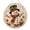 Snowman, variant on DIY Christmas Diamond Art Hanging Suncatcher Ornament Kit, Round Acrylic Board with Festive Santa Snowman Reindeer Designs, Pearl Gem Bead Craft for Window Christmas Tree Decor