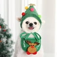 thumbnail image 2 of Reindeer Christmas Tree Headwear Hat for Pet Decorations Reindeer Star Pompoms Christmas Dog Headwear Photo Props, 2 of 14