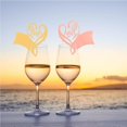 thumbnail image 1 of ziyahi 100PCS Wine Glass Cards Heart-shaped LOVE Card for Wedding Party, 1 of 5
