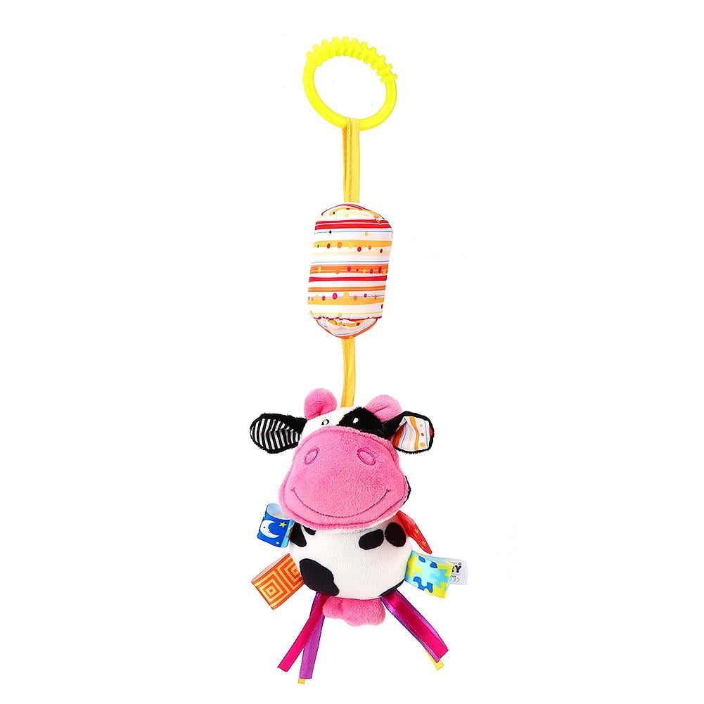 Tebru Baby Bed Crib Stroller Cartoon Animal Hanging Plush Toy Infant Gift