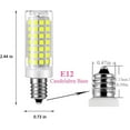 thumbnail image 3 of LINLIN 4Pack 9W E12 LED Bulb,88LED 2835 SMD E12 Mini Corn Bulbs Candelabra LED Light Bulb,110V 900LM Chandelier Decorative Bulb 80Watt Equivalent for Home Lighting, 3 of 7
