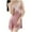 Pink, variant on ZyeKqe Valentine's Day Nightgowns for Women Lace Trim Lingerie Min Dress Sleepwear V Neck Full Slip Chemise