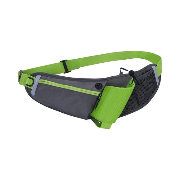 EGNMCR Running Belt With Water Bottle Sports Pack Waist Bag For Men & Women Sports Belt With Zipper For Running Hiking Climbing Sports Belt