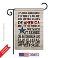 thumbnail image 2 of Breeze Decor G161085-BO Pledge of Allegiance Americana Patriotic Impressions Decorative Vertical 13" x 18.5" Double Sided Garden Flag, 2 of 4