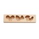 thumbnail image 1 of Moldes de madera para pastel de luna de bricolaje, pastel de calabaza, pastel de chocolate, muffins, tazas, 8 agujeros Perro Sunnimix Molde de madera, 1 of 6