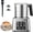 Silver, variant on Electric Milk Frother and Steamer, 6-in-1 Automatic Milk Frother Machine with 500ml Milk Warmer, Hot & Cold Froth for Coffee, Latte & Hot Chocolate, Stainless Steel