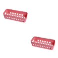 thumbnail image 1 of kurtrusly Multifunctional Hanging Shower Organiser – Rust-Proof And Stackable Storage Easy-to-Clean Shower Organiser No Drilling square pink 2Set, 1 of 6
