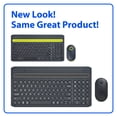 thumbnail image 3 of onn Multi-Device Wireless Full-Size Keyboard and 3-Button Mouse Set, Gray & Yellow, 3 of 9