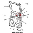 thumbnail image 2 of unikpas Right Side Hinged Door Latch Assembly with Cable Rod, 2 of 5