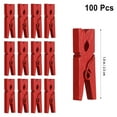 thumbnail image 3 of HEALEEP 100 Pcs Picture Hanging Clips Red for Organizing Cables Utility Versatile for Artists, 3 of 4