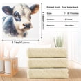 thumbnail image 3 of 6 Packs Vivid Cattle Kitchen Dish Towels Soft Absorbent Dish Cloths 11"x11", 3 of 9