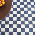 thumbnail image 6 of SAFAVIEH Martha Stewart Chelsea Algernon Checkered Area Rug, Blue/Ivory, 6' x 6' Square, 6 of 10