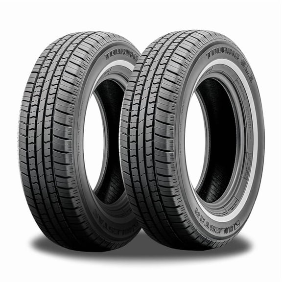 2 Milestar MS775 P215/70R15 97S White Wall Stripe All Season Touring 40K Mileage 24000085 / 215/70/15 / 2157015